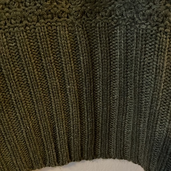 Forever 21 Dark Green Flyaway Knit Short Sleeve Cardigan Shawl S - Picture 9 of 12